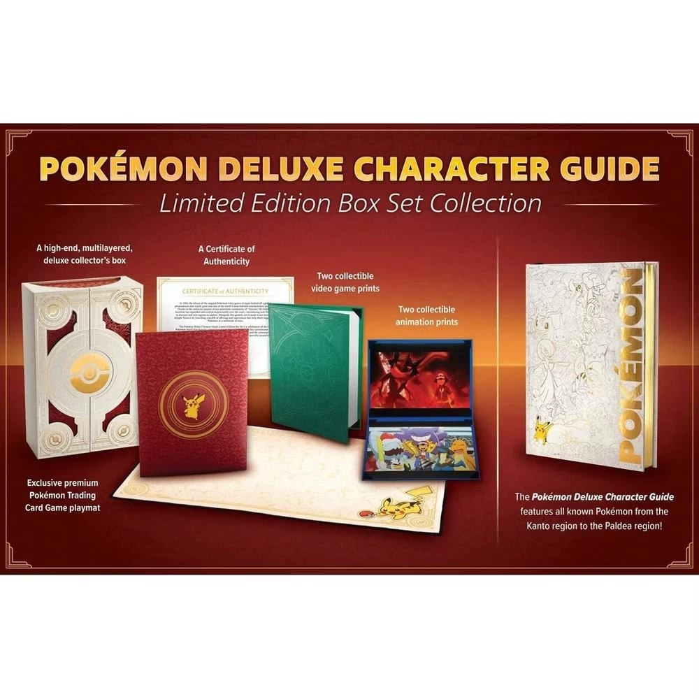 Pokémon Deluxe Character Guide Limited Edition Box Set Collection